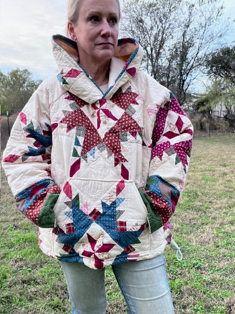 Super Cool Vintage Star Hoodie Sweatshirt Style Size L/XL