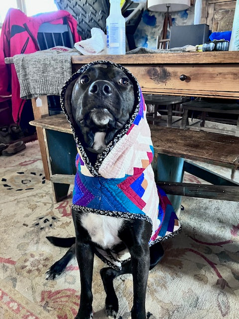 Matching Quilt Jacket Coat Set, Jacket and Dog Coat!