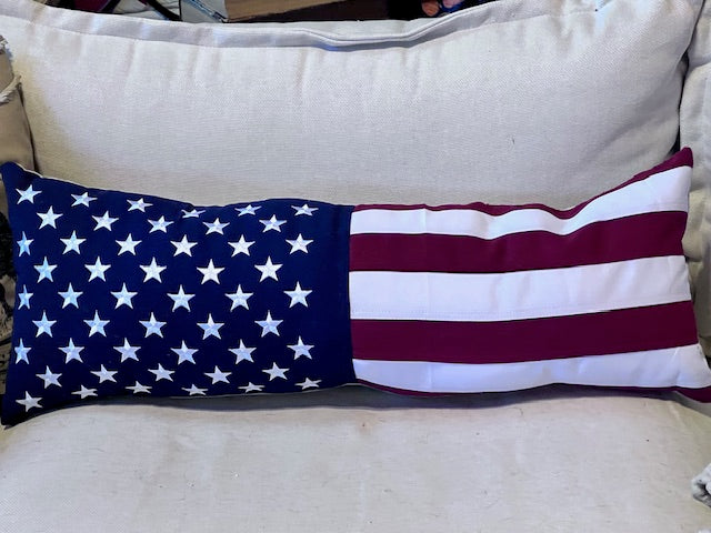 Americana Patriotic American Flag Cotton Pillows