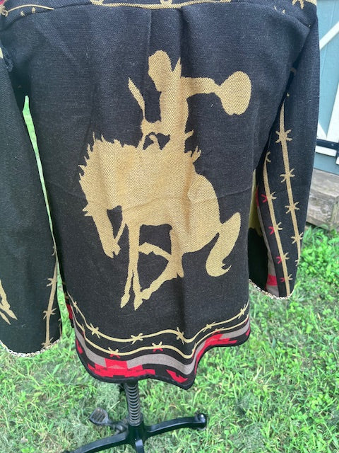 Super Fun Rodeo Cowboy Chore Coat, Quilt Coat, Quilt Jacket