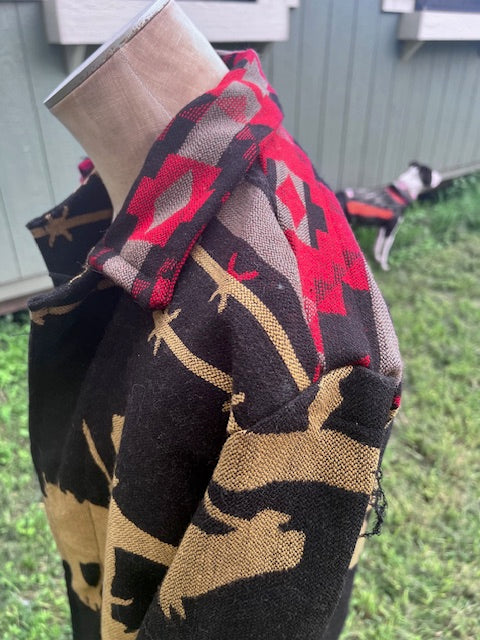Super Fun Rodeo Cowboy Chore Coat, Quilt Coat, Quilt Jacket