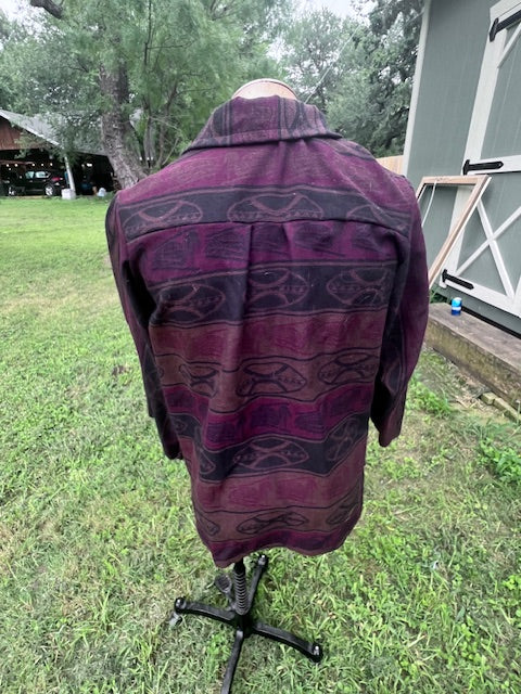 Rich Romantic Chore Style Blanket or Quilt Coat Jacket