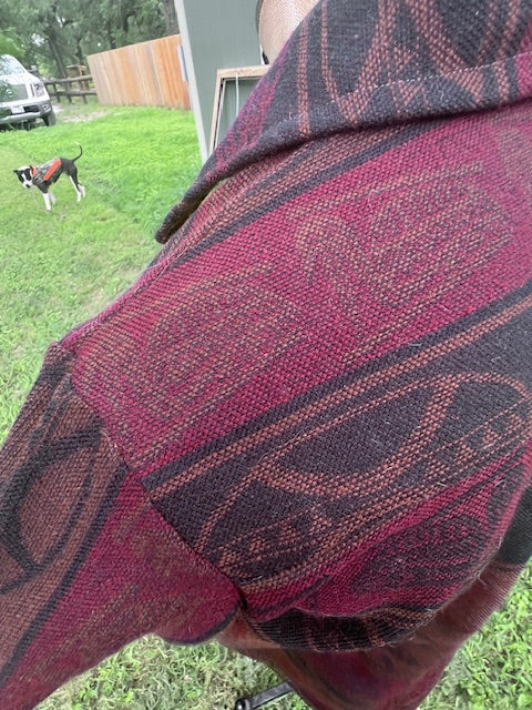 Rich Romantic Chore Style Blanket or Quilt Coat Jacket