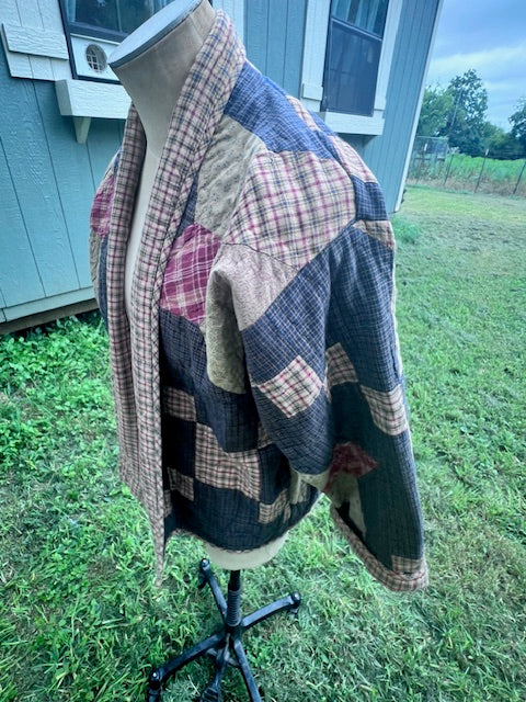 Matching Quilt Jacket Coat Set, Jacket and Dog Coat!