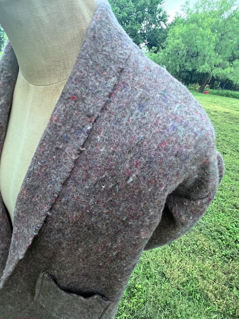 Classic Quilt Jacket Coat Long Duster, Blanket Jacket
