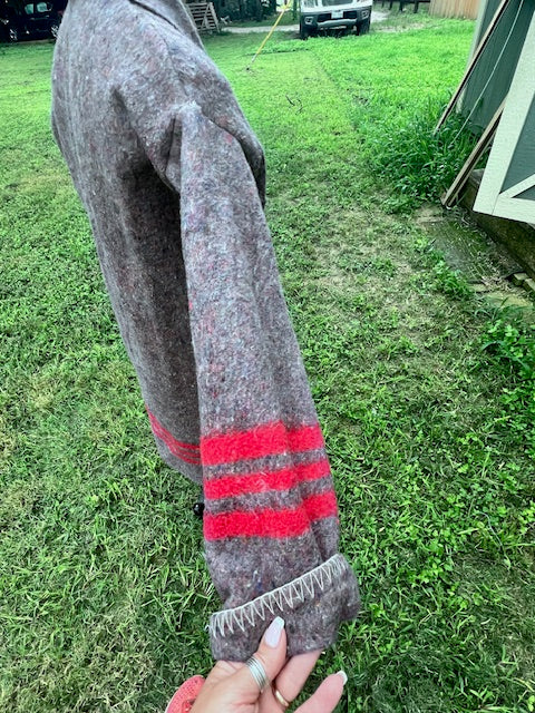 Classic Quilt Jacket Coat Long Duster, Blanket Jacket