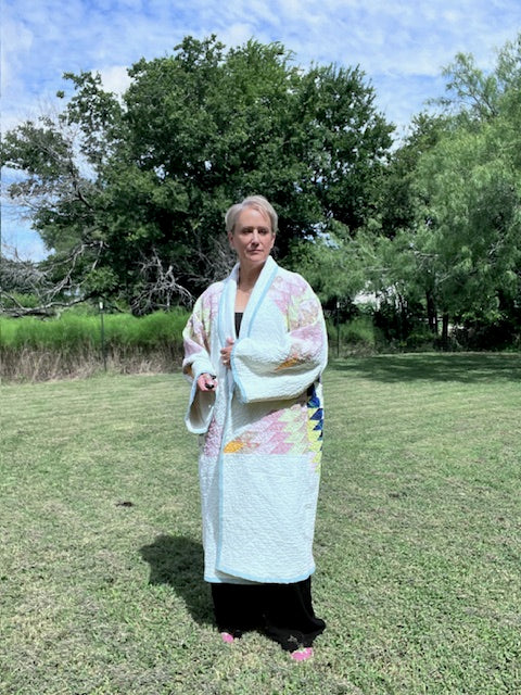 Glorious Lone Star Duster Quilt Jacket, Bold, Stunning, Vibrant - Eye-catching!