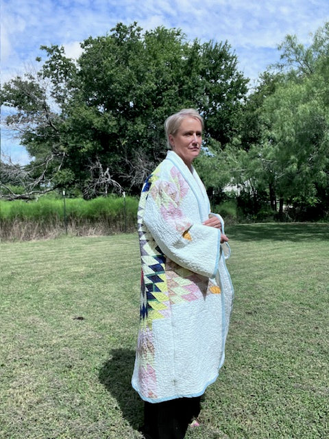 Glorious Lone Star Duster Quilt Jacket, Bold, Stunning, Vibrant - Eye-catching!