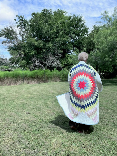 Glorious Lone Star Duster Quilt Jacket, Bold, Stunning, Vibrant - Eye-catching!