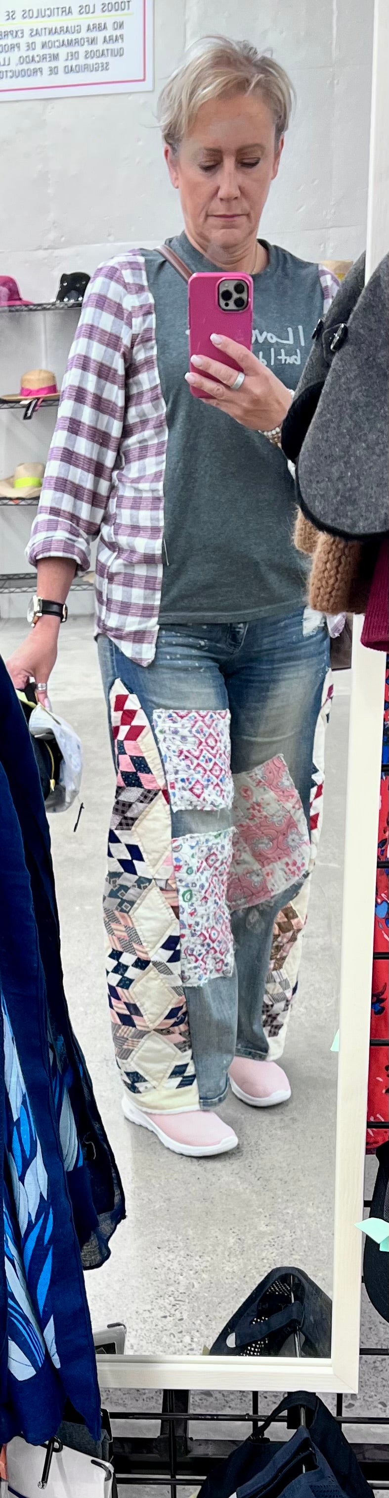 Super Chic ~Free People Inspired~ Patchwork Barrel Quilt Jeans - Your Jeans, My Artistry!