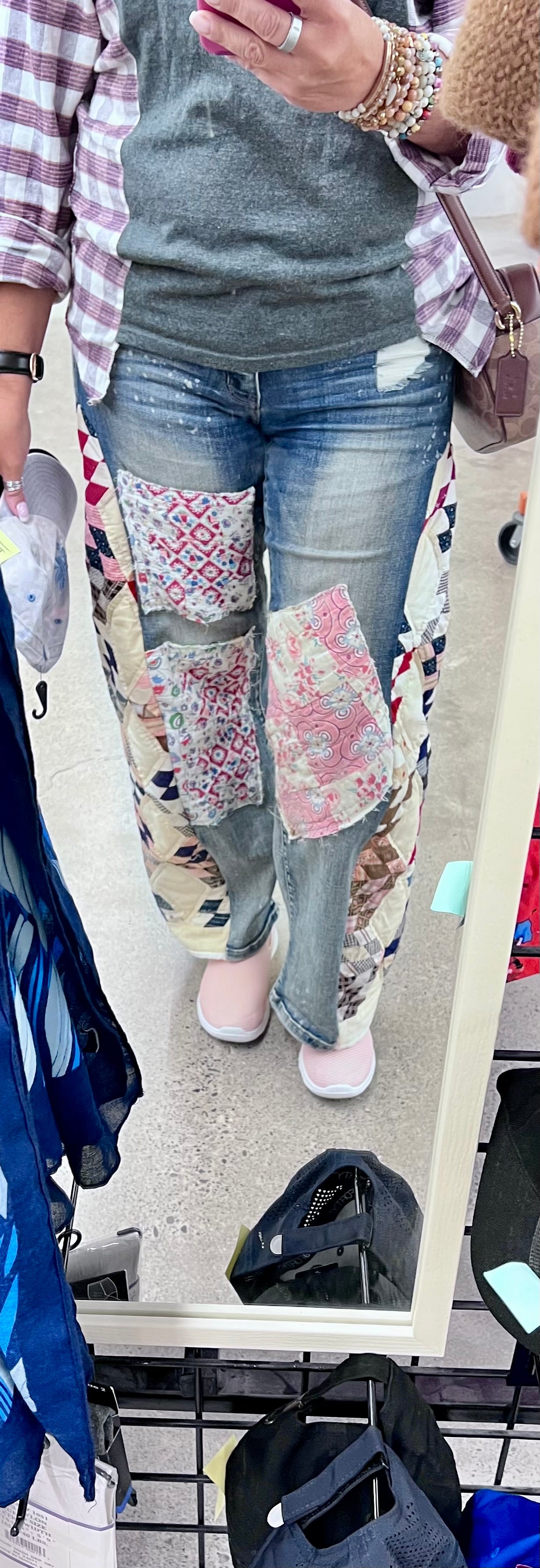 Super Chic ~Free People Inspired~ Patchwork Barrel Quilt Jeans - Your Jeans, My Artistry!