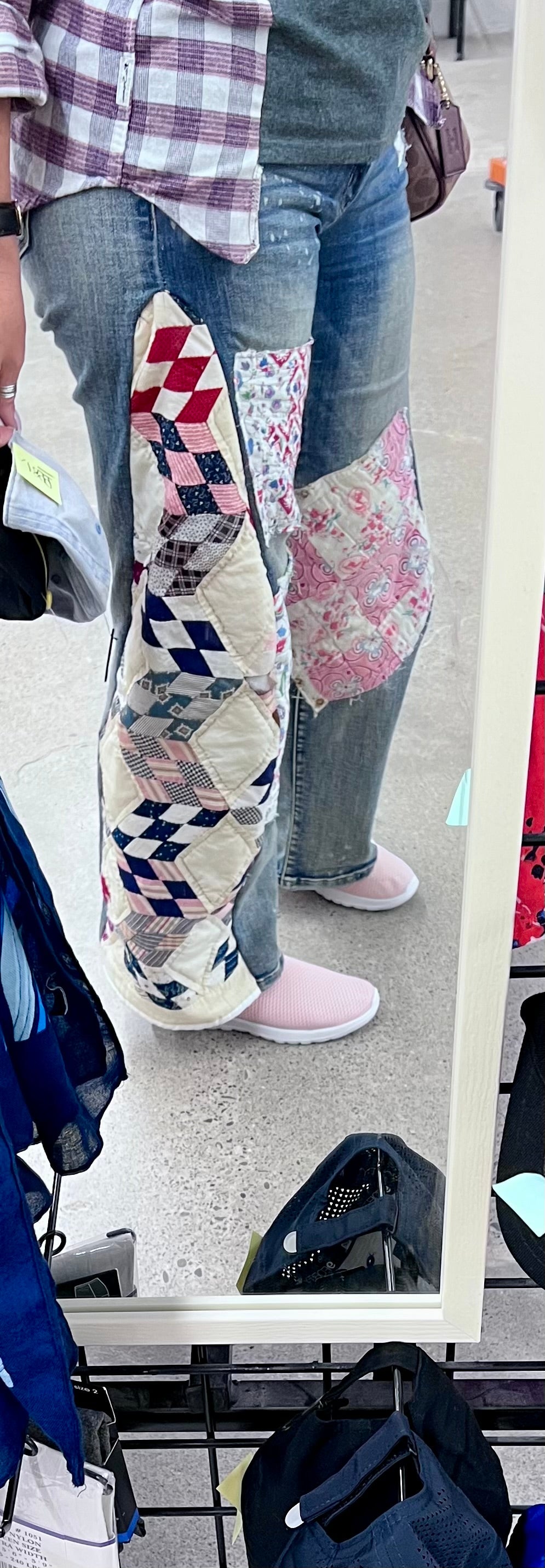 Super Chic ~Free People Inspired~ Patchwork Barrel Quilt Jeans - Your Jeans, My Artistry!