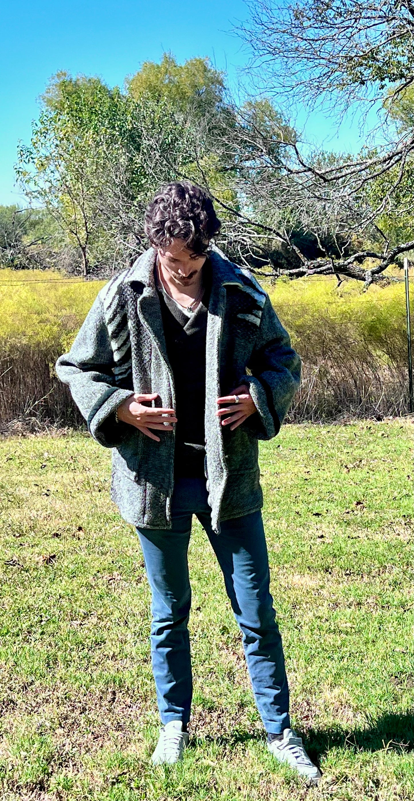 Vintage *Eagle* Flannel Blanket Jacket, Warm and Unisex Styling