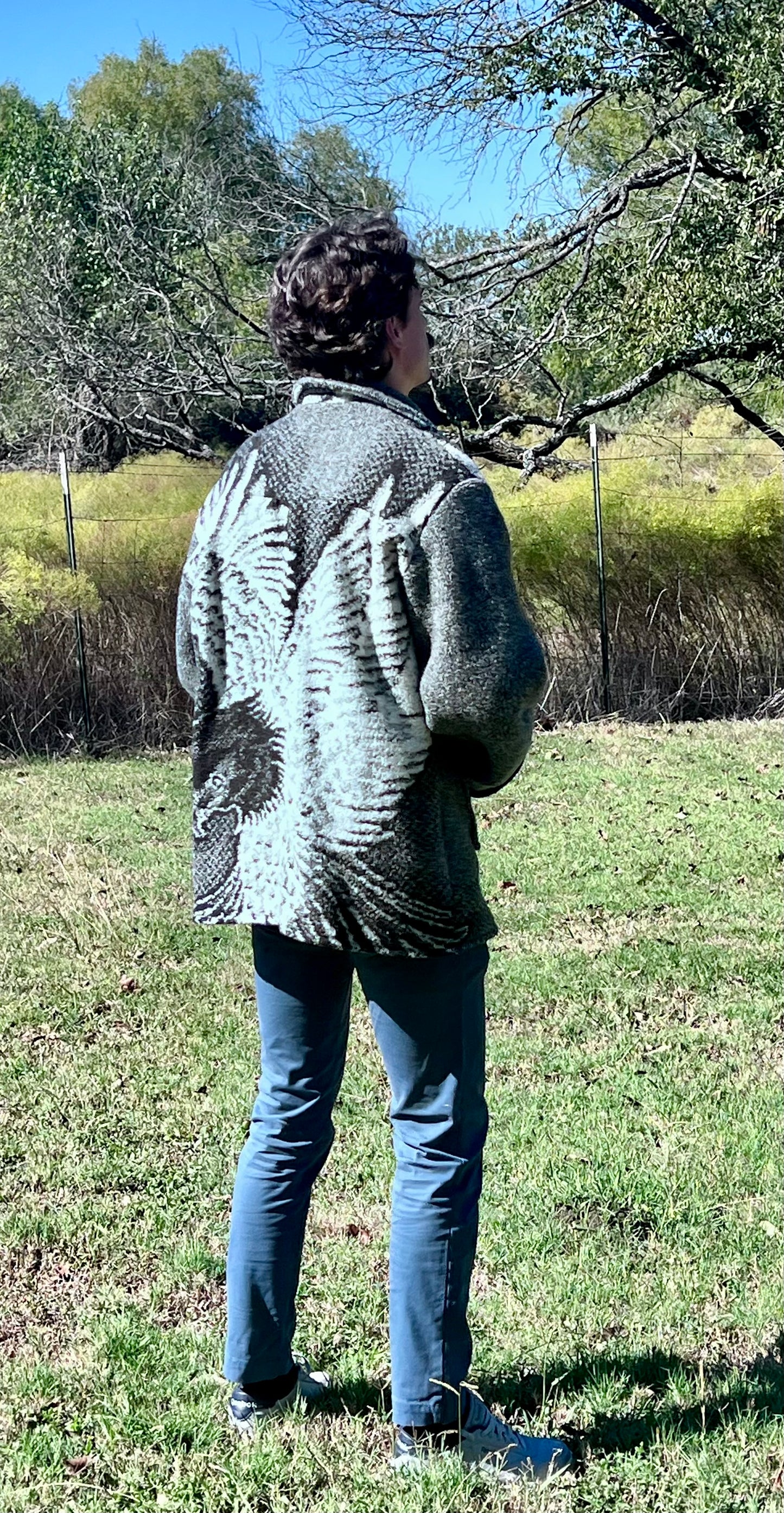 Vintage *Eagle* Flannel Blanket Jacket, Warm and Unisex Styling