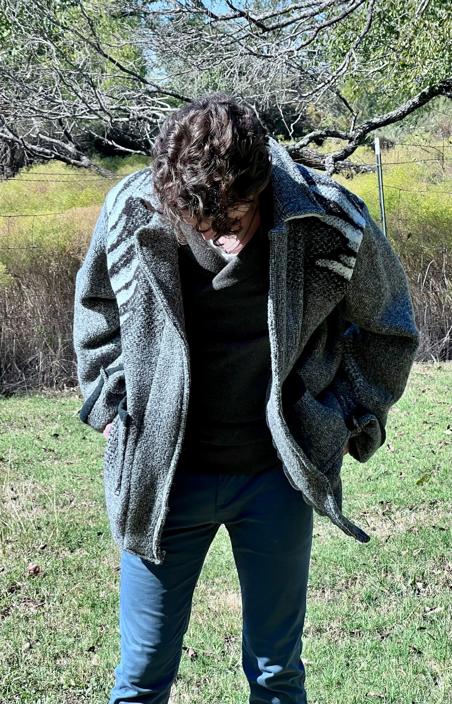 Vintage *Eagle* Flannel Blanket Jacket, Warm and Unisex Styling
