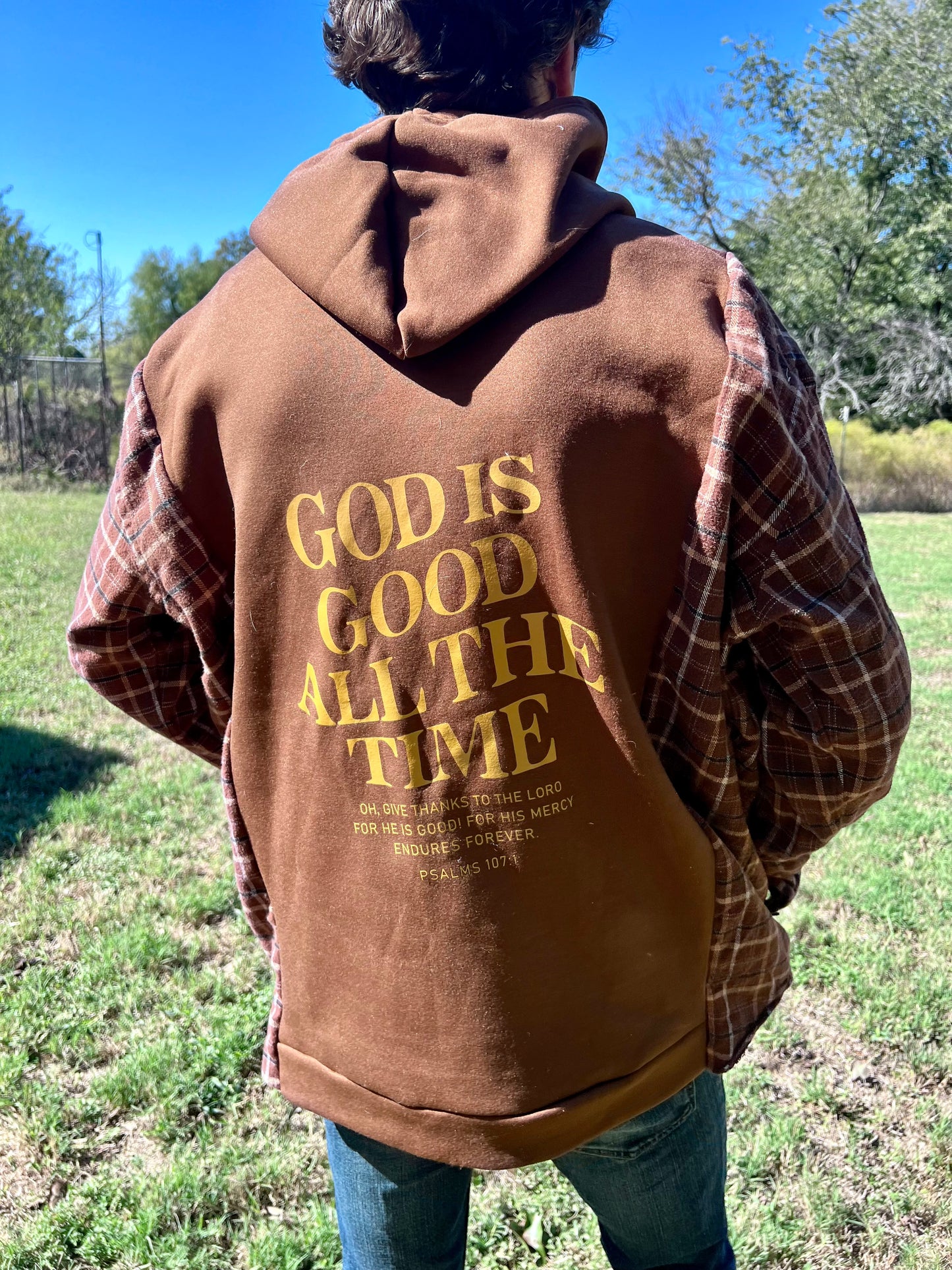 Faith Collection - In Stock - God is Good All the Time! Upcycled Sweatshirt