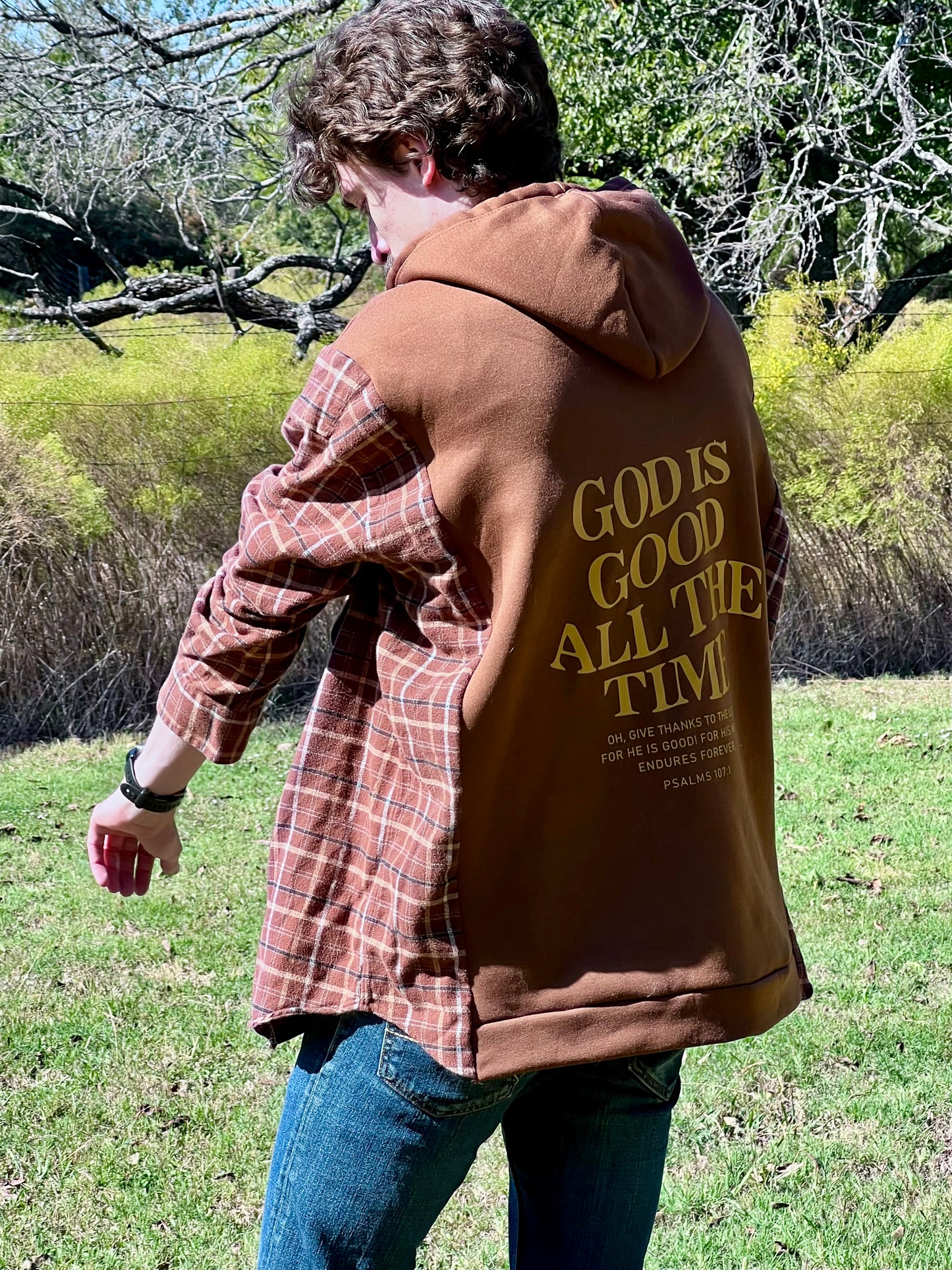 Faith Collection - In Stock - God is Good All the Time! Upcycled Sweatshirt