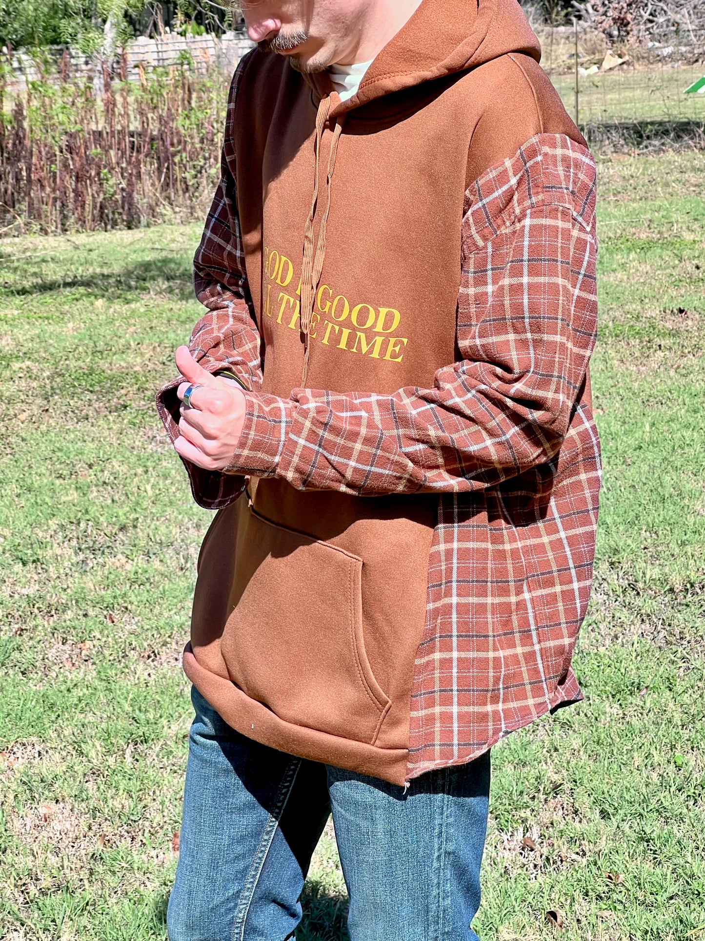 Faith Collection - In Stock - God is Good All the Time! Upcycled Sweatshirt
