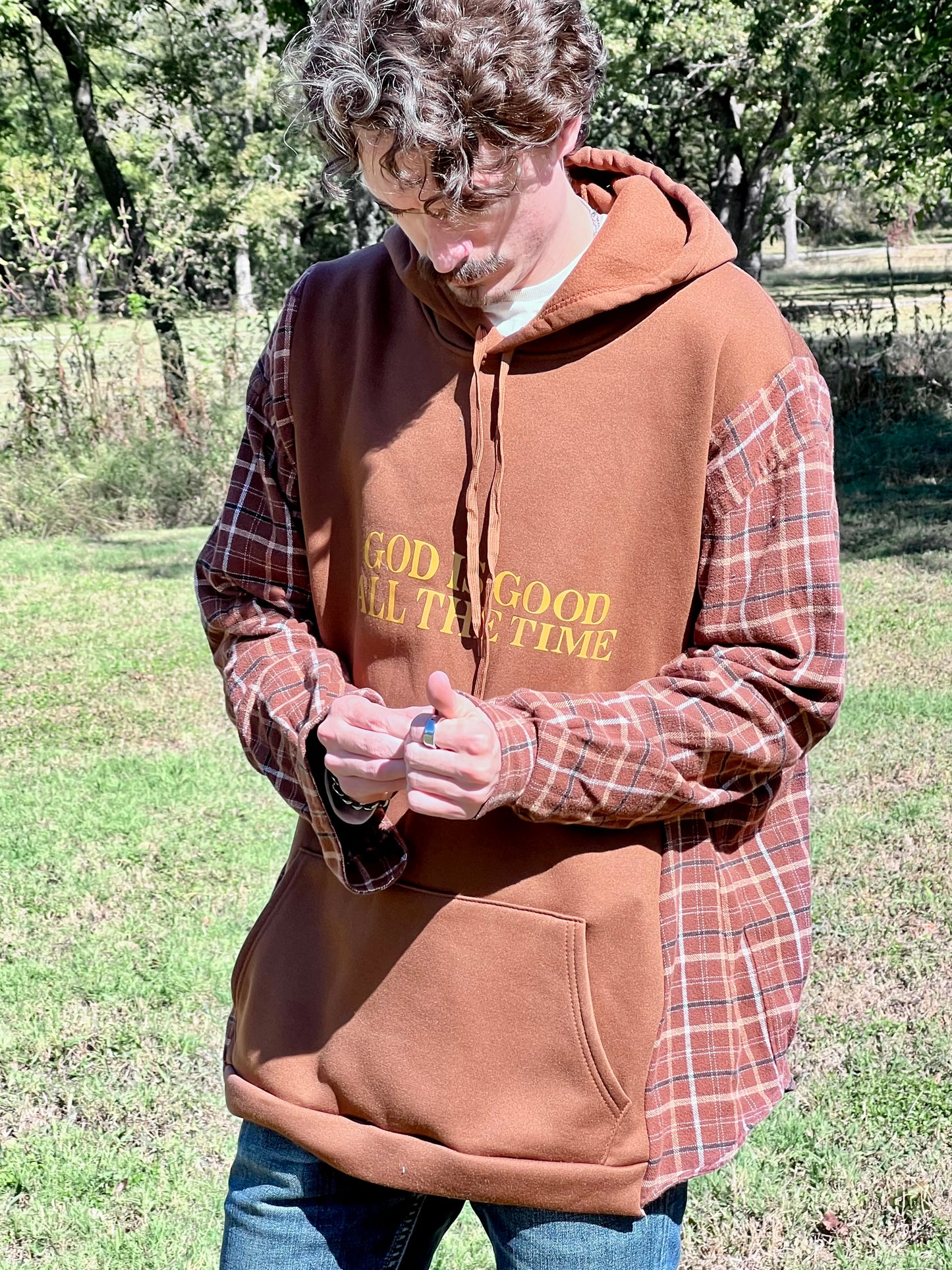 Faith Collection - In Stock - God is Good All the Time! Upcycled Sweatshirt