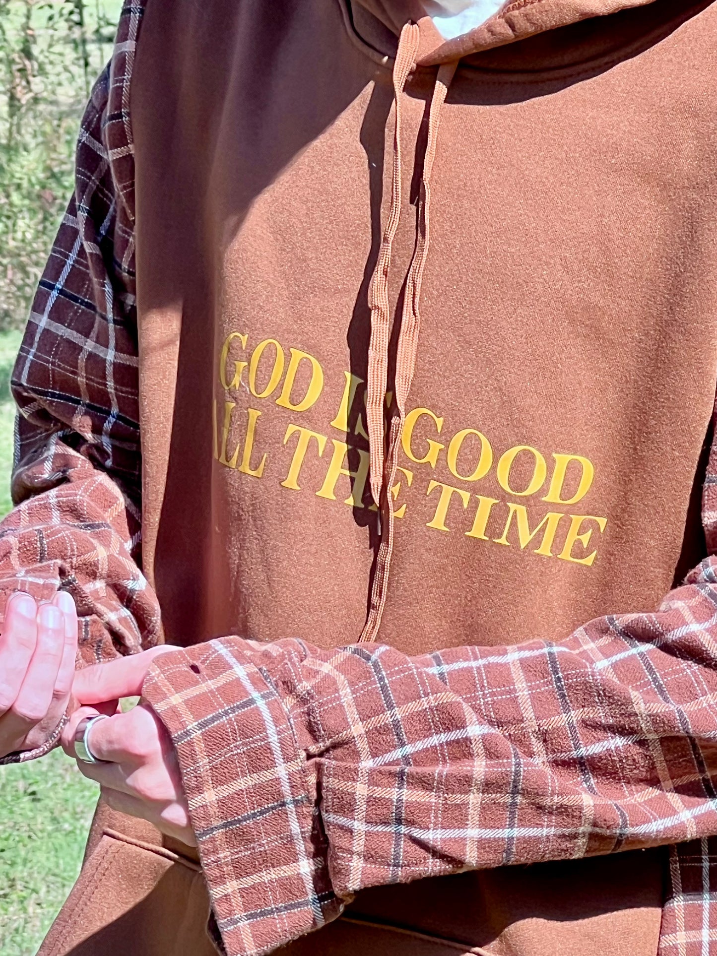 Faith Collection - In Stock - God is Good All the Time! Upcycled Sweatshirt
