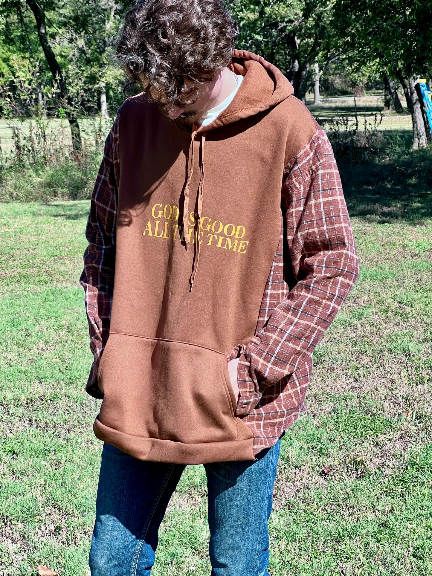 Faith Collection - In Stock - God is Good All the Time! Upcycled Sweatshirt