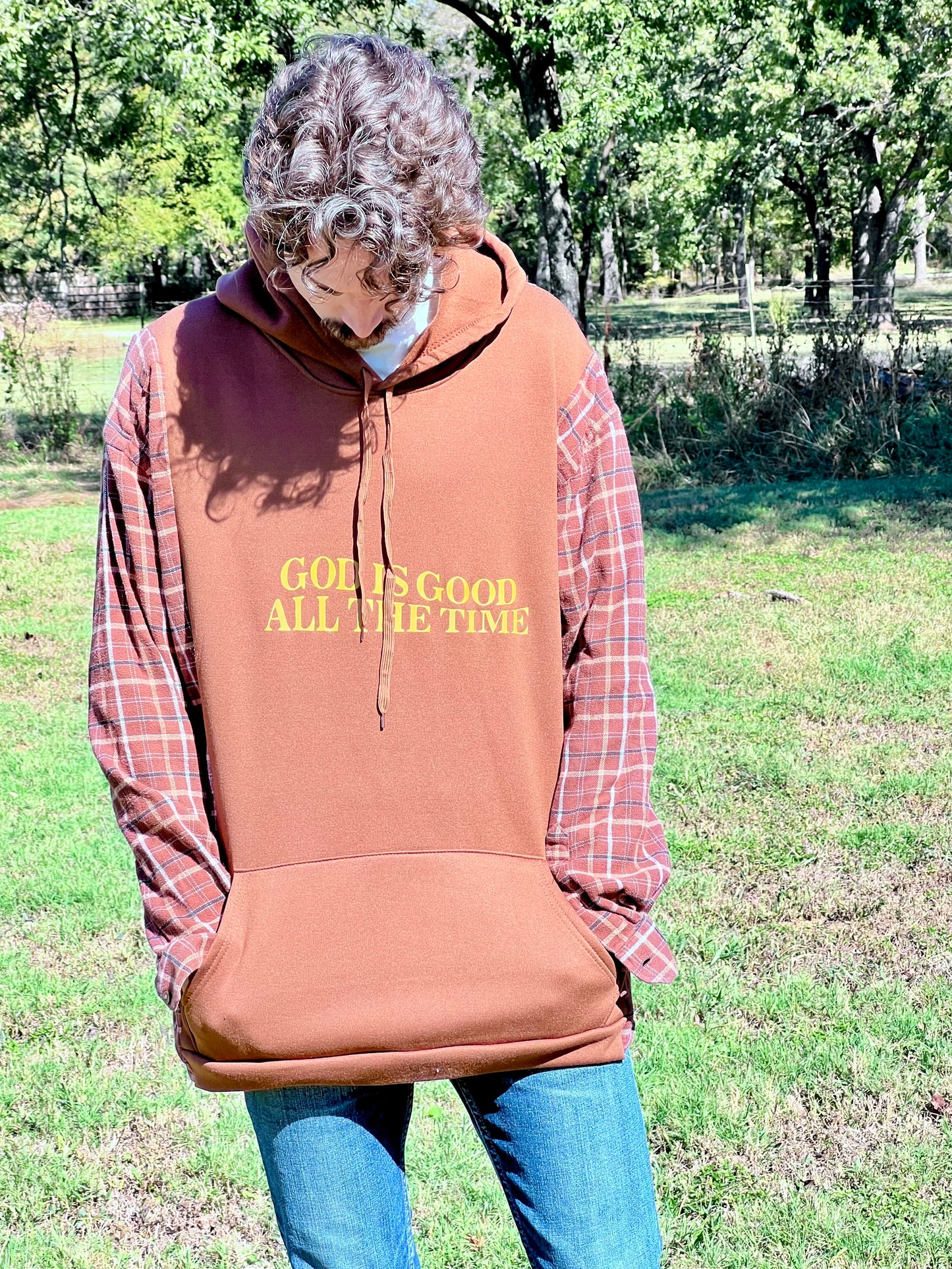 Faith Collection - In Stock - God is Good All the Time! Upcycled Sweatshirt