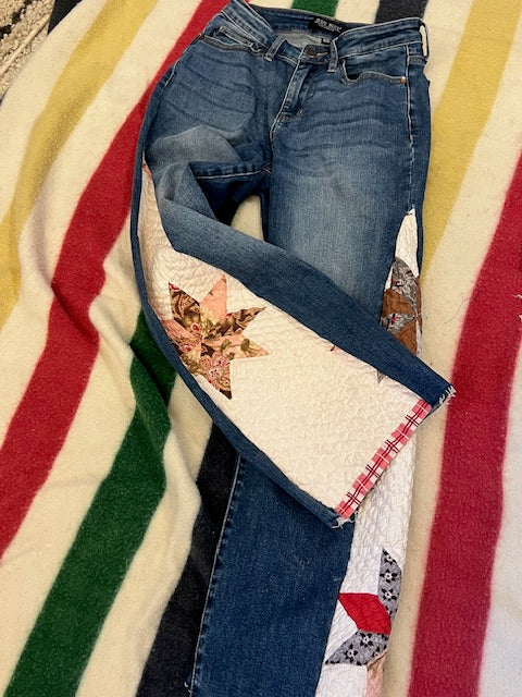 Super Chic ~Free People Inspired~ BARREL Quilt Jeans - Your Jeans, My Artistry!