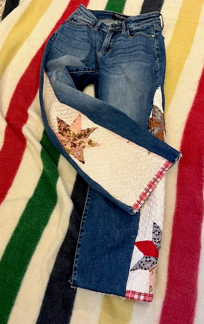 Super Chic ~Free People Inspired~ BARREL Quilt Jeans - Your Jeans, My Artistry!