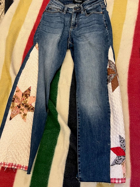 Super Chic ~Free People Inspired~ BARREL Quilt Jeans - Your Jeans, My Artistry!