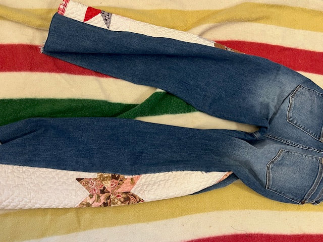 Super Chic ~Free People Inspired~ BARREL Quilt Jeans - Your Jeans, My Artistry!