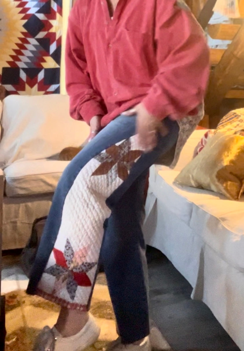 Super Chic ~Free People Inspired~ BARREL Quilt Jeans - Your Jeans, My Artistry!