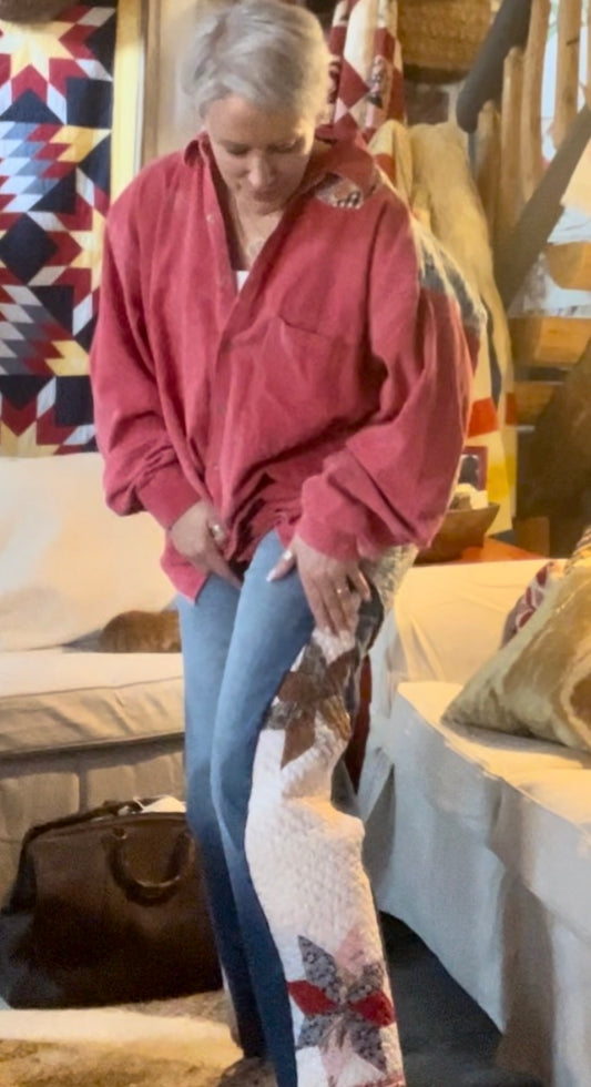 Super Chic ~Free People Inspired~ BARREL Quilt Jeans - Your Jeans, My Artistry!