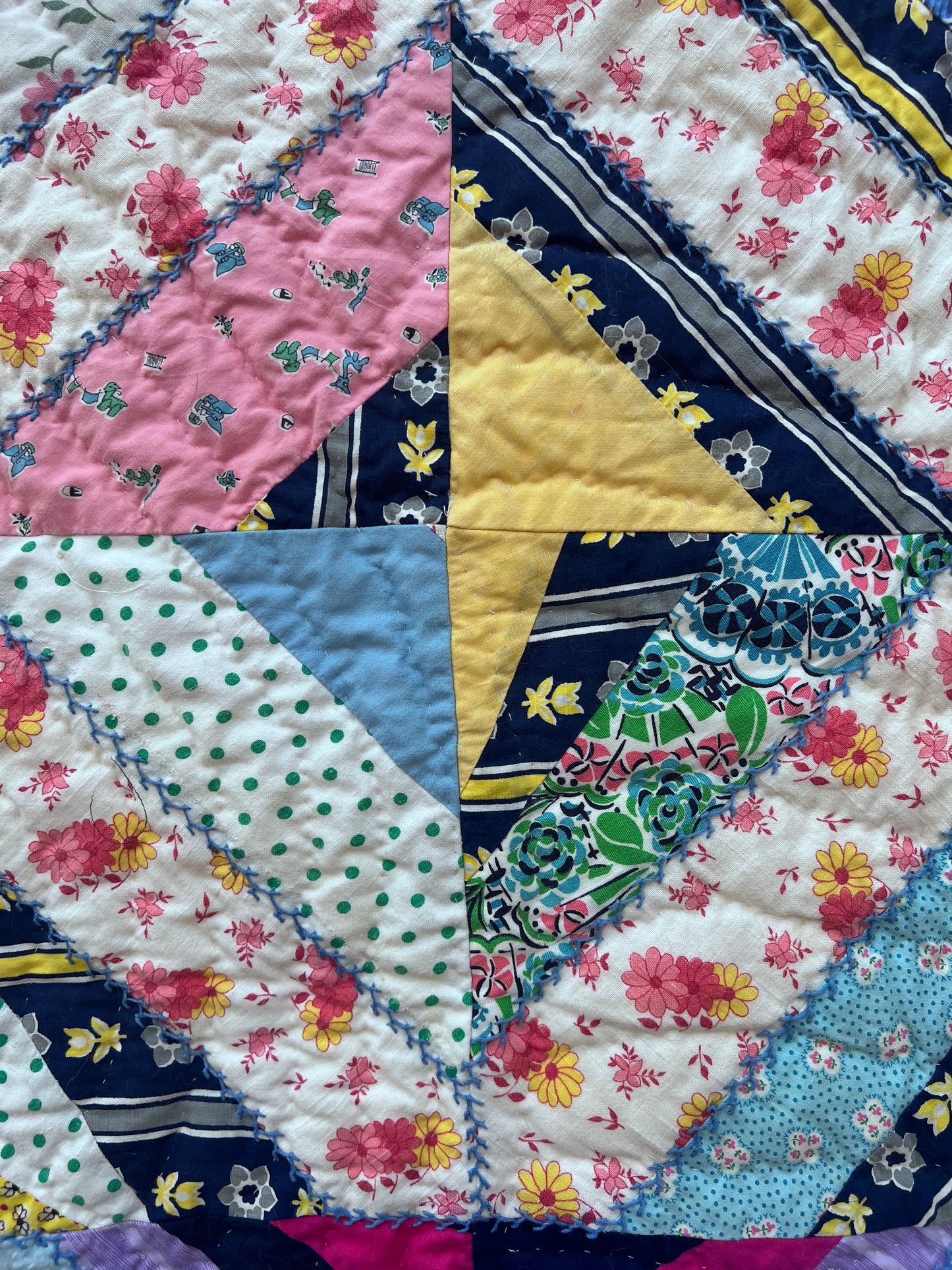 Getting your groove in with this unusual strappy quilt.