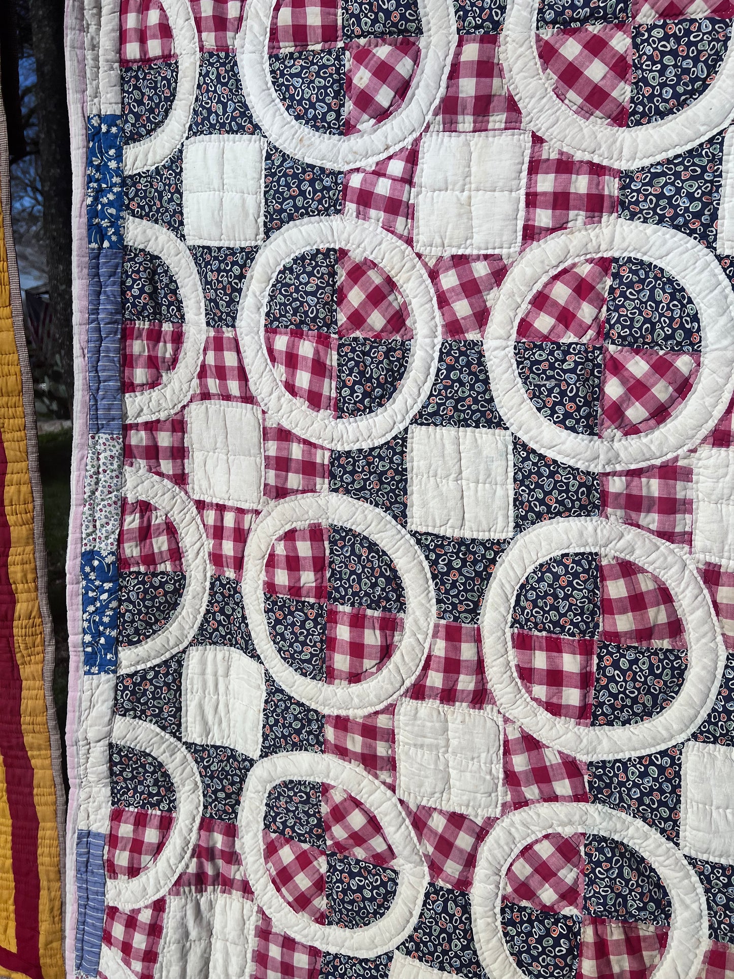 Red, White & Blue Circle Farmhouse Quilt