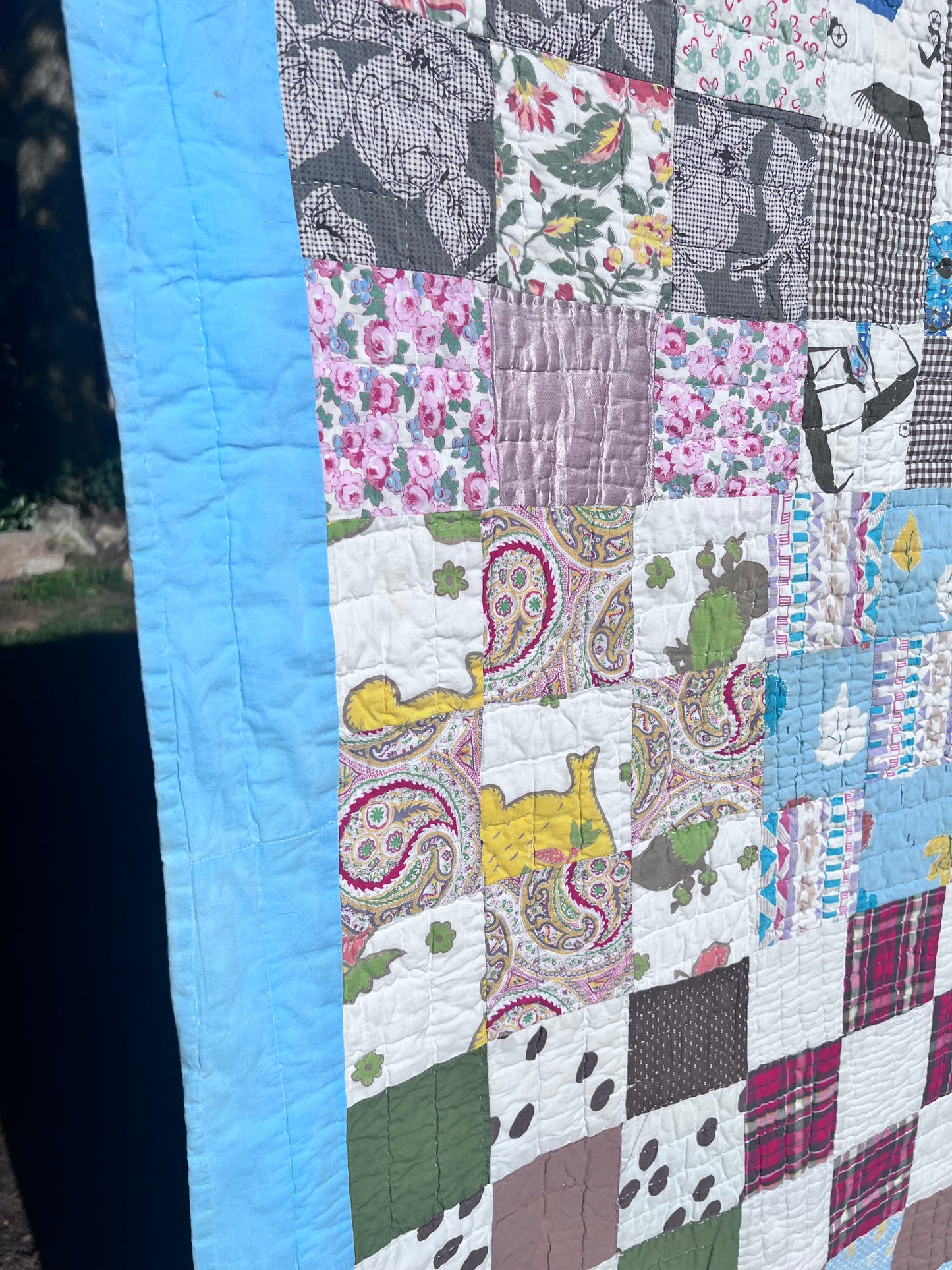 A classic Nine-Patch quilt, which is one of the most fundamental and versatile patterns as a cutter/crafter
