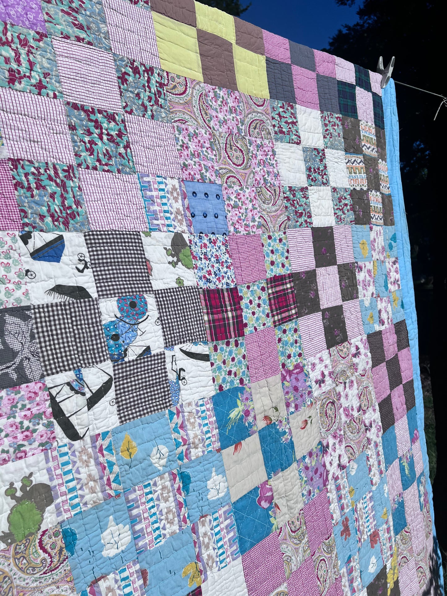 A classic Nine-Patch quilt, which is one of the most fundamental and versatile patterns as a cutter/crafter