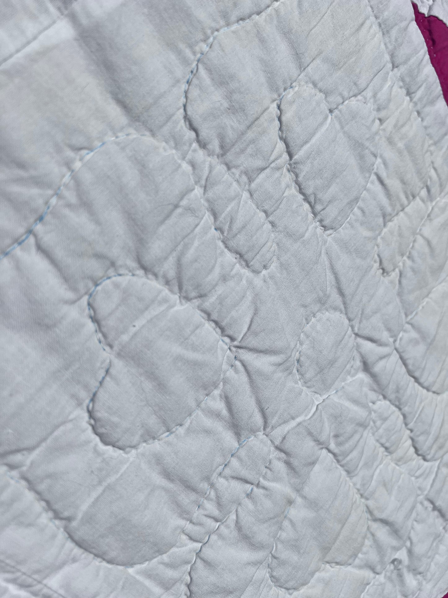 Stunning Pine Tree, Tree of Life Classic Red & White Vintage Quilt with Heart Hand Quilting