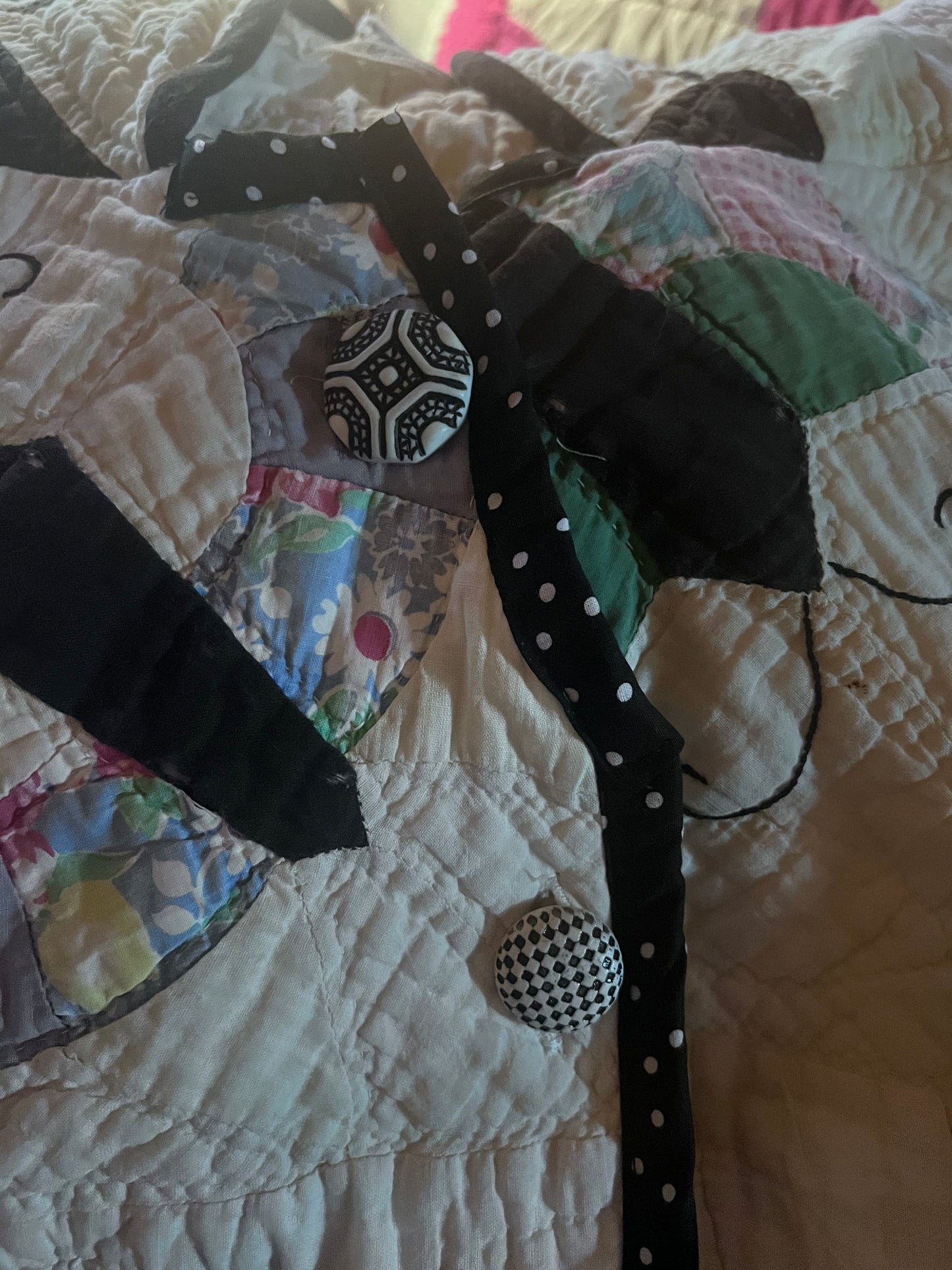 Glorious butterfly quilt made into a beautiful wrap/poncho look. One size fits all.