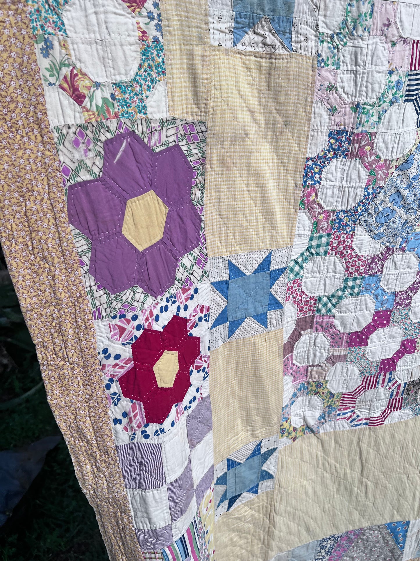 What an incredible piece of community textile history! A fascinating "Sampler" Signature/Friendship Quilt.