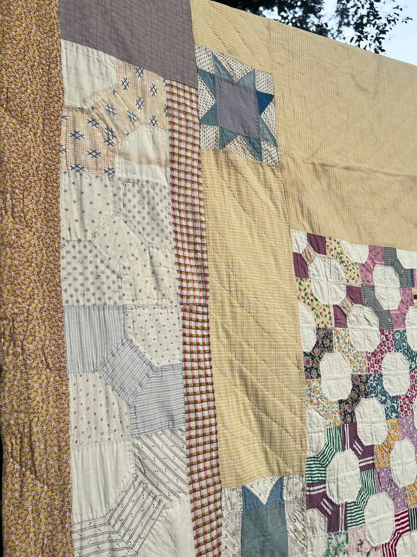 What an incredible piece of community textile history! A fascinating "Sampler" Signature/Friendship Quilt.