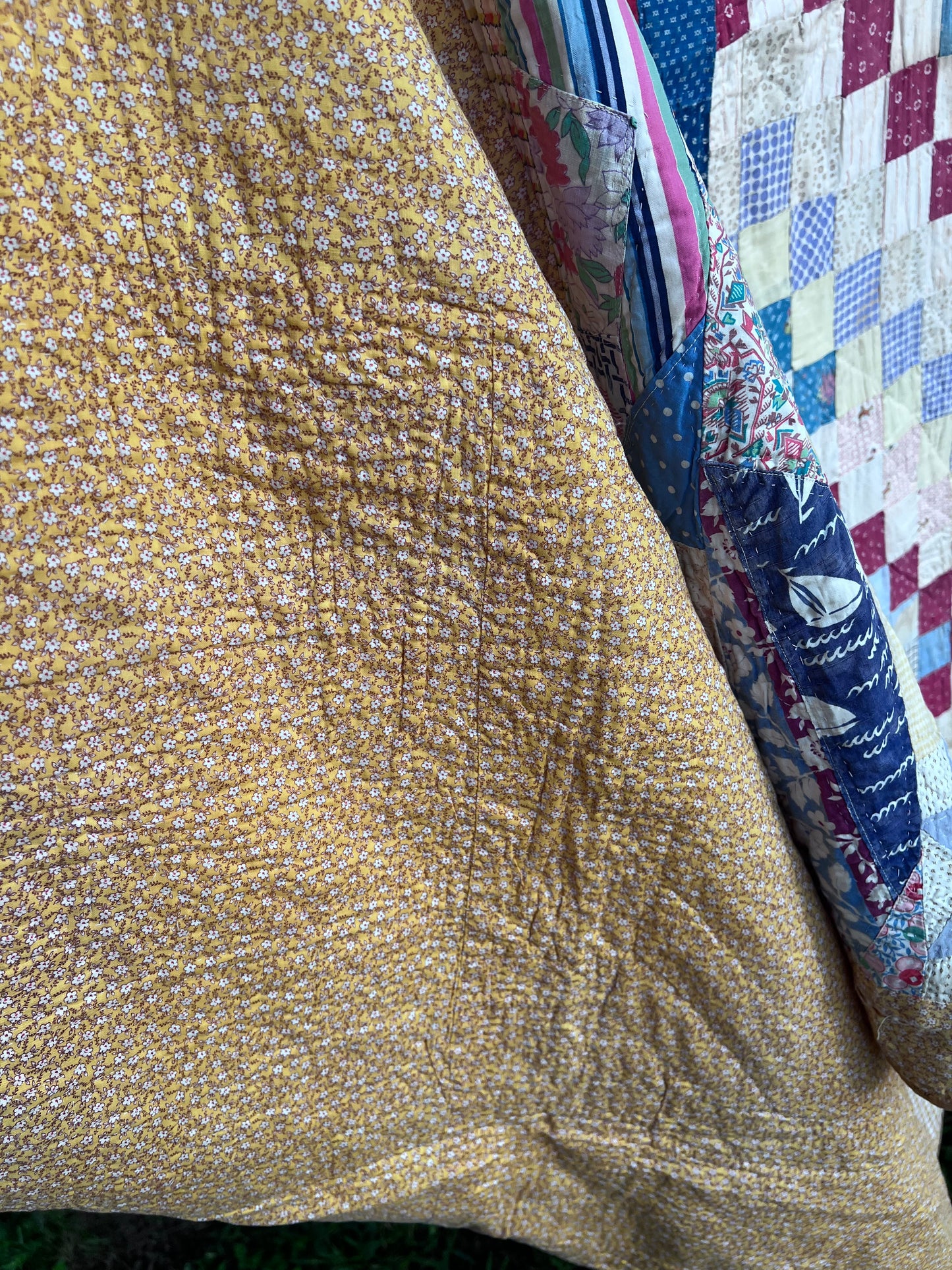 What an incredible piece of community textile history! A fascinating "Sampler" Signature/Friendship Quilt.