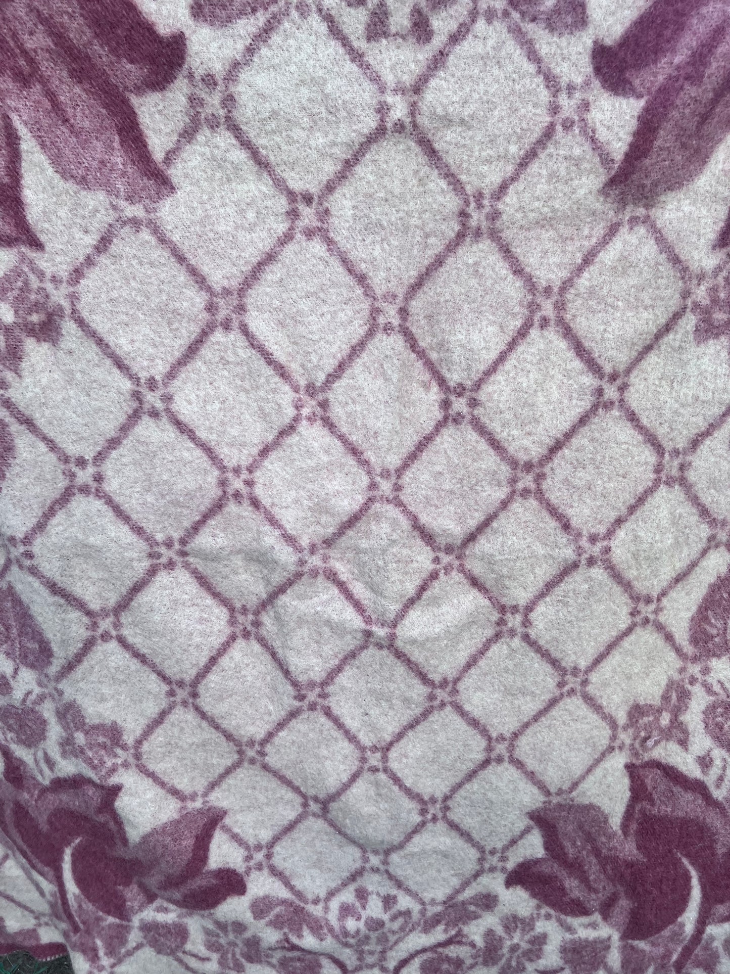 Vintage All-Wool Famous Holland Tulip Trade Blanket by Orr Felt & Blanket Co. GORGEOUS!
