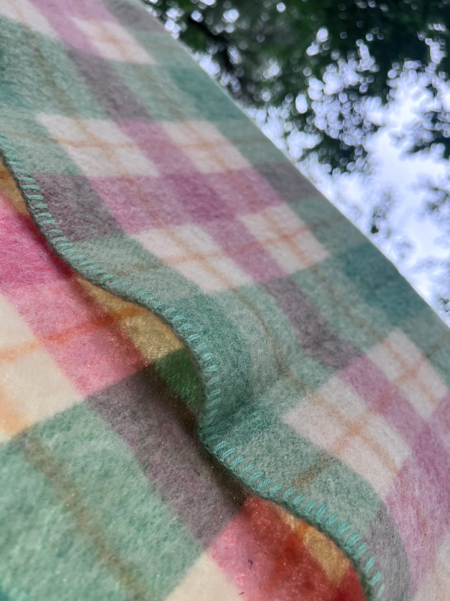 Ayers Pure Wool Vintage All Wool Blanket - gorgeous piece of mid-century Canadian textile history