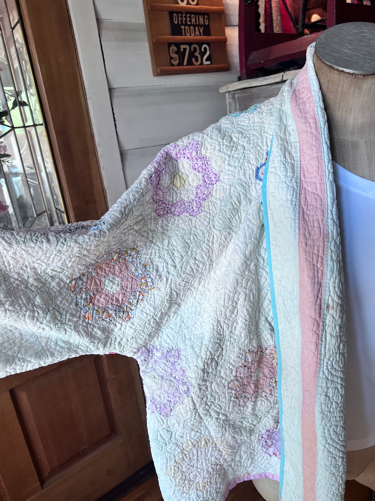 Grandmother's Flower Garden Glorious Quilt Jacket in our Lucy Design