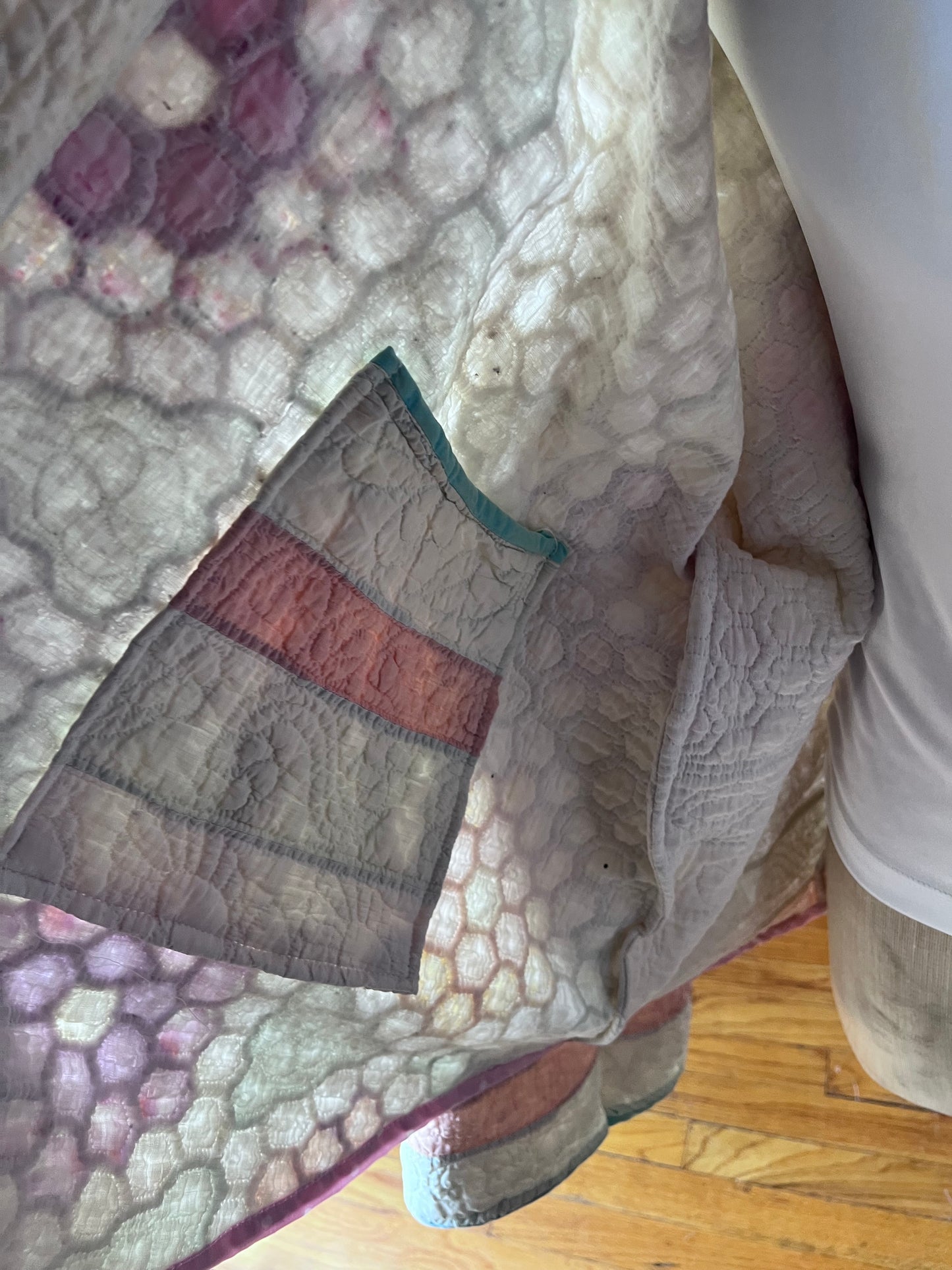 Grandmother's Flower Garden Glorious Quilt Jacket in our Lucy Design