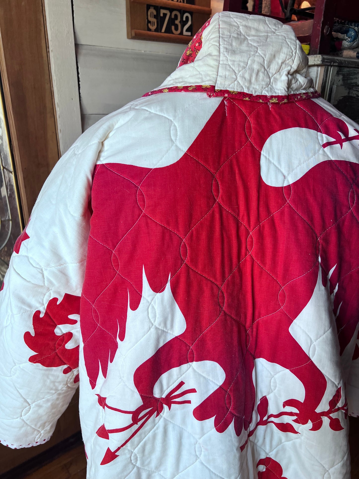 Stunning Americana Eagle Quilted Jacket in our Lucy Design