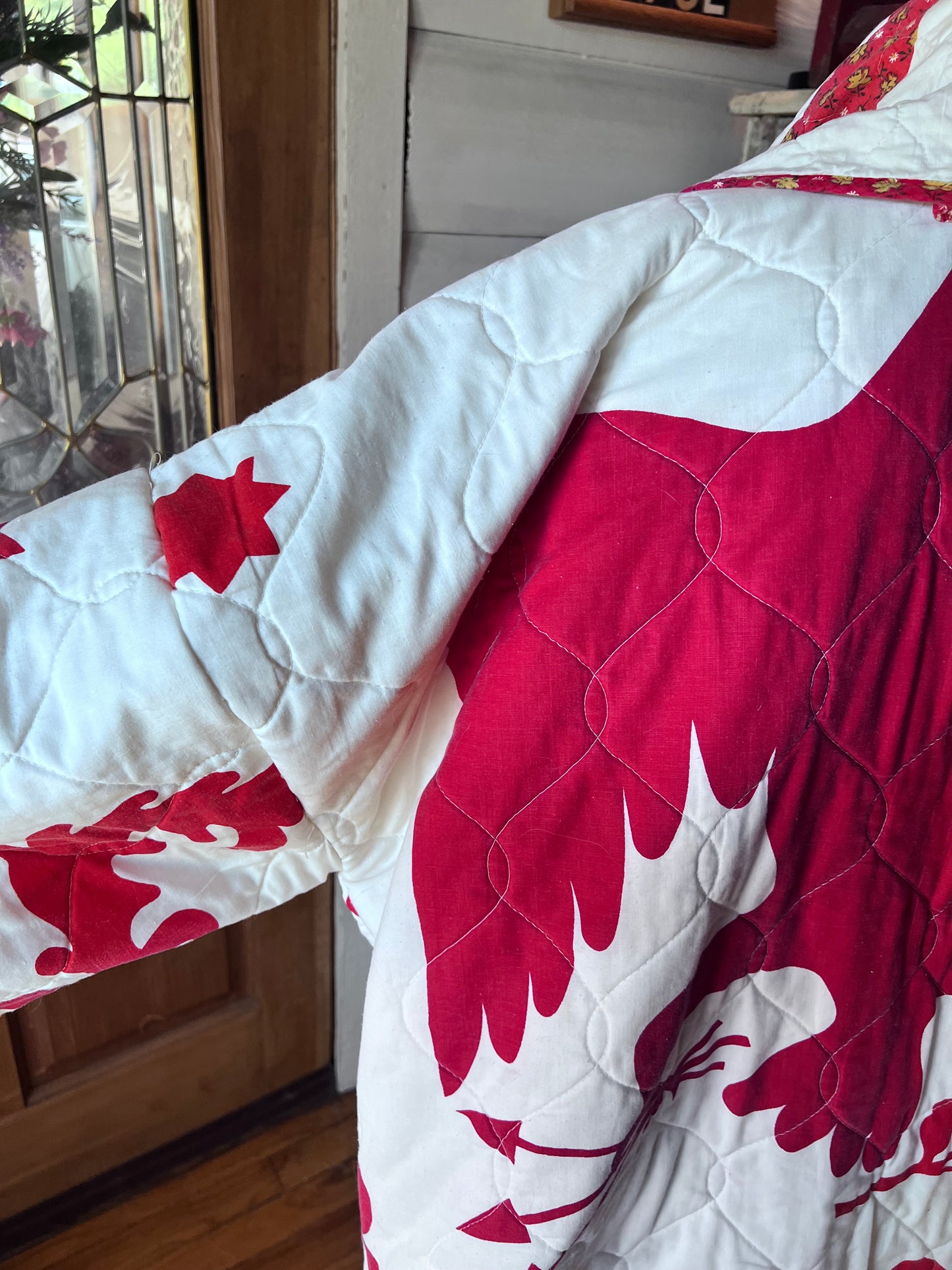 Stunning Americana Eagle Quilted Jacket in our Lucy Design