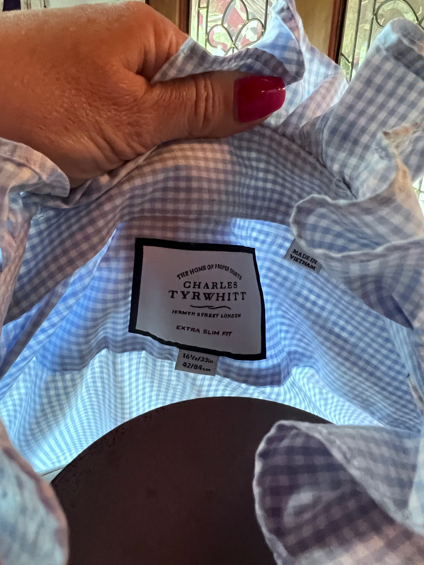 Upcycled Men's Shirt Made for Feminine Style and One of a Kind Sophistication