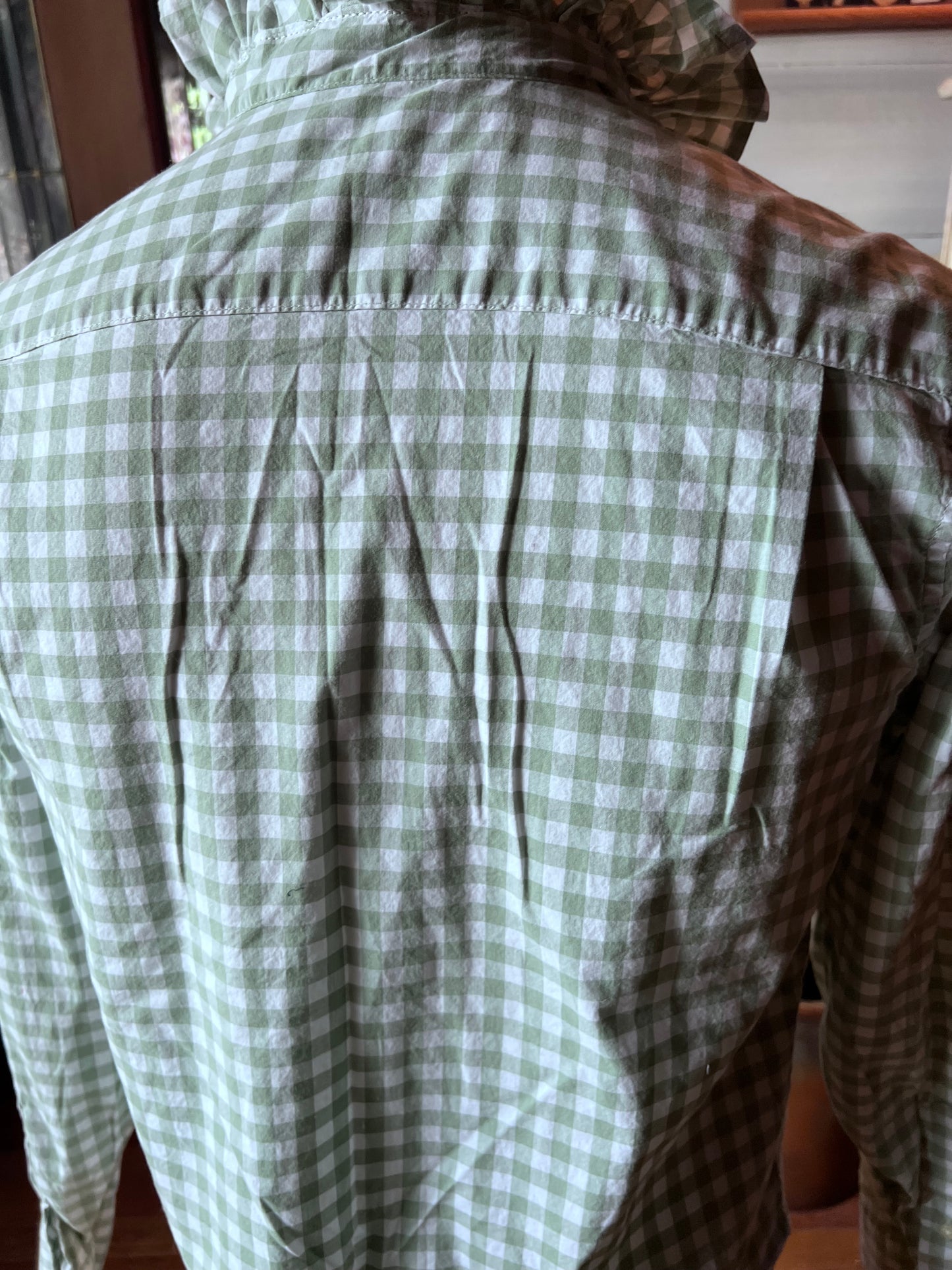 Upcycled Men's Shirt Made for Feminine Style and One of a Kind Sophistication - Old Navy