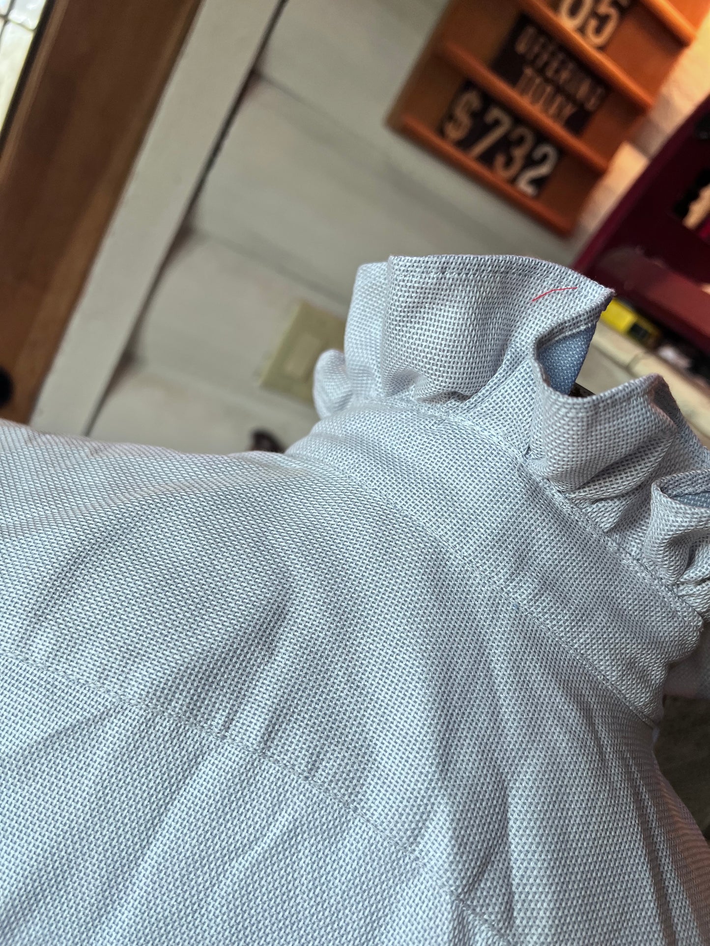 Upcycled Men's Shirt Made for Feminine Style and One of a Kind Sophistication - Zara